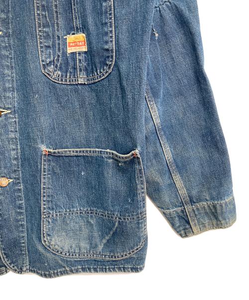 PAY DAY（ペイデイ）PAY DAY (ペイデイ) デニム カバーオール インディゴ サイズ:実寸サイズ参照の古着・服飾アイテム