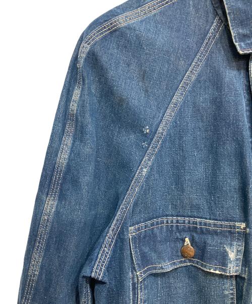 PAY DAY（ペイデイ）PAY DAY (ペイデイ) デニム カバーオール インディゴ サイズ:実寸サイズ参照の古着・服飾アイテム