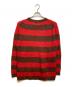 BURBERRY LONDON (バーバリーロンドン) モヘア混ボーダーニット レッド×ブラウン サイズ:L：8000円