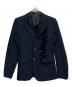 COMME des GARCONS HOMME PLUS（コムデギャルソンオムプリュス）の古着「ポリ縮絨装飾 ジャケット」｜ネイビー