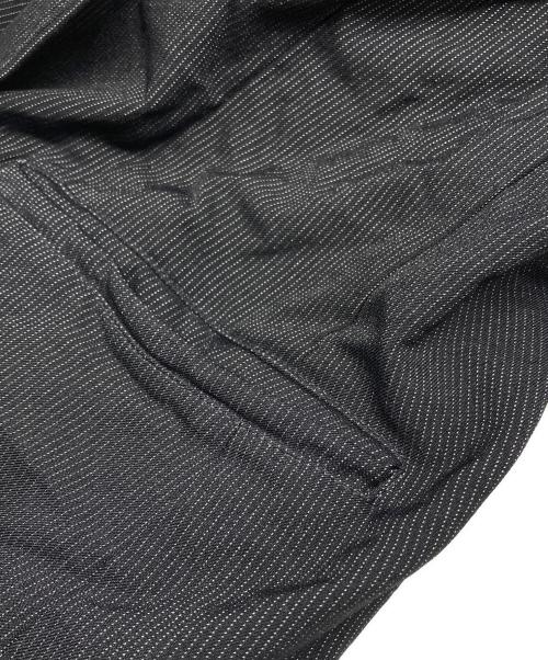 BLACK COMME des GARCONS（ブラックコムデギャルソン）BLACK COMME des GARCONS (ブラックコムデギャルソン) マイクロストライプ 3B シングルテーラードジャケット グレー サイズ:Ｓの古着・服飾アイテム