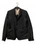 BLACK COMME des GARCONS（ブラックコムデギャルソン）の古着「マイクロストライプ 3B シングルテーラードジャケット」｜グレー