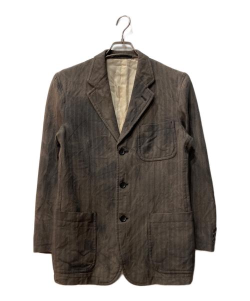 COMME des GARCONS HOMME（コムデギャルソン オム）COMME des GARCONS HOMME (コムデギャルソン オム) ブリーチ ウールポリ ジャケット グレー サイズ:sの古着・服飾アイテム