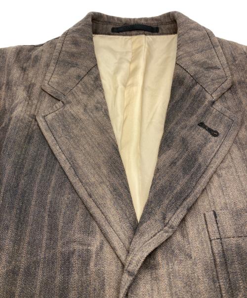 COMME des GARCONS HOMME（コムデギャルソン オム）COMME des GARCONS HOMME (コムデギャルソン オム) ブリーチ ウールポリ ジャケット グレー サイズ:sの古着・服飾アイテム