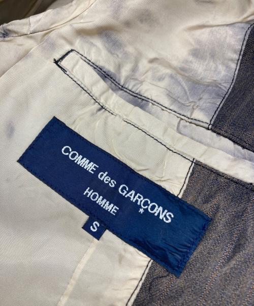 COMME des GARCONS HOMME（コムデギャルソン オム）COMME des GARCONS HOMME (コムデギャルソン オム) ブリーチ ウールポリ ジャケット グレー サイズ:sの古着・服飾アイテム
