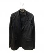 COMME des GARCONS HOMME PLUSコムデギャルソンオムプリュス）の古着「バッククロス 縮絨 ジャケット」｜ブラック