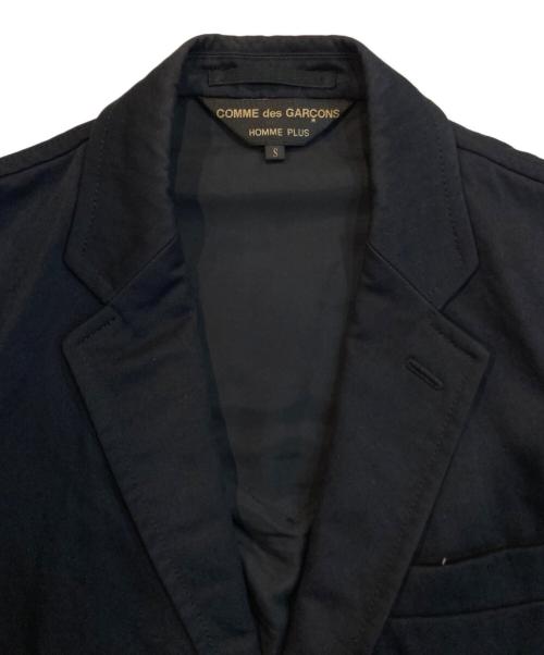 COMME des GARCONS HOMME PLUS（コムデギャルソンオムプリュス）COMME des GARCONS HOMME PLUS (コムデギャルソンオムプリュス) バッククロス 縮絨 ジャケット ブラック サイズ:Ｓの古着・服飾アイテム