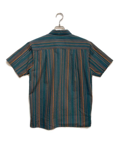 Patagonia（パタゴニア）Patagonia (パタゴニア) Puckerware Shirt オレンジ×グリーン サイズ:Sの古着・服飾アイテム