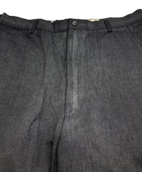 COMME des GARCONS HOMME（コムデギャルソン オム）COMME des GARCONS HOMME (コムデギャルソン オム) 製品染め ウール スラックス ブラック サイズ:Mの古着・服飾アイテム