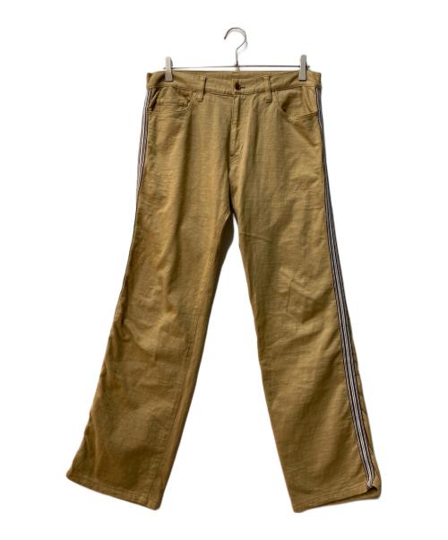 COMME des GARCONS HOMME（コムデギャルソン オム）COMME des GARCONS HOMME (コムデギャルソン オム) テープラインパンツ ブラウン サイズ:SSの古着・服飾アイテム