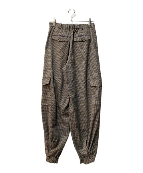 Ameri（アメリ）Ameri (アメリ) UND CHECK CARGO PANTS ベージュ サイズ:Mの古着・服飾アイテム