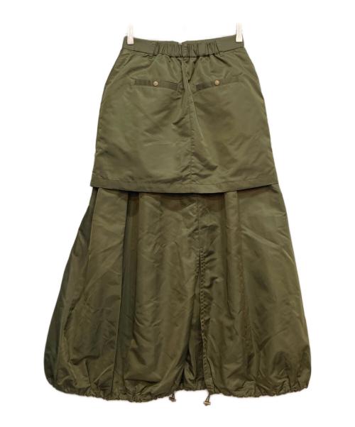 Ameri（アメリ）Ameri (アメリ) UND MA-1 LAYERED SKIRT オリーブ サイズ:Mの古着・服飾アイテム