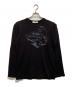 COMME des GARCONS SHIRT（コムデギャルソンシャツ）の古着「プリント ウール ニット」｜ブラック