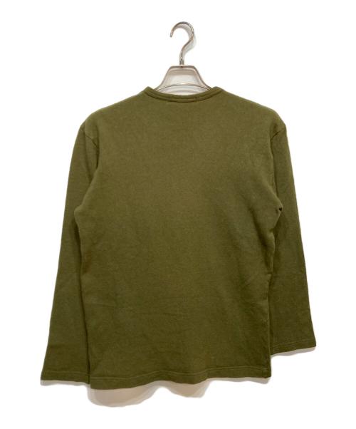 COMME des GARCONS SHIRT（コムデギャルソンシャツ）COMME des GARCONS SHIRT (コムデギャルソンシャツ) プリントウールニット グリーン サイズ:Mの古着・服飾アイテム