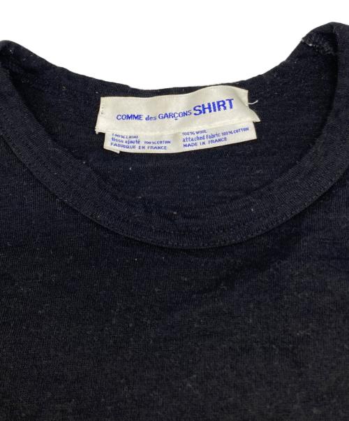 COMME des GARCONS SHIRT（コムデギャルソンシャツ）COMME des GARCONS SHIRT (コムデギャルソンシャツ) ニット ブラック サイズ:実寸参照の古着・服飾アイテム