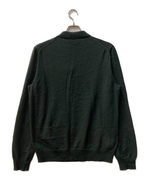 FRED PERRY（フレッドペリー）FRED PERRY (フレッドペリー) ロングスリーブ ニット シャツ ブラック サイズ:Mの古着・服飾アイテム