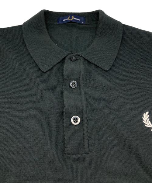FRED PERRY（フレッドペリー）FRED PERRY (フレッドペリー) ロングスリーブ ニット シャツ ブラック サイズ:Mの古着・服飾アイテム