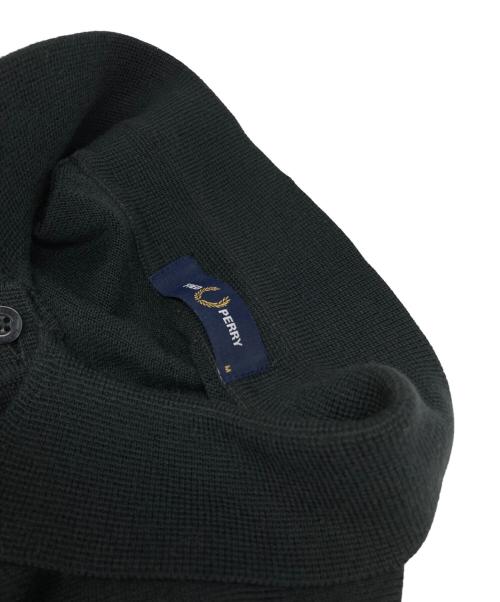 FRED PERRY（フレッドペリー）FRED PERRY (フレッドペリー) ロングスリーブ ニット シャツ ブラック サイズ:Mの古着・服飾アイテム