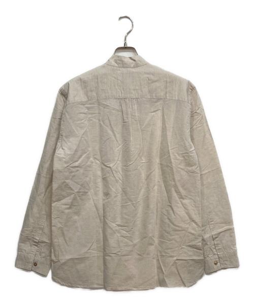 MACKINTOSH（マッキントッシュ）MACKINTOSH (マッキントッシュ) 綿麻スラブ 無地 バンドカラーシャツ ベージュ サイズ:Mの古着・服飾アイテム