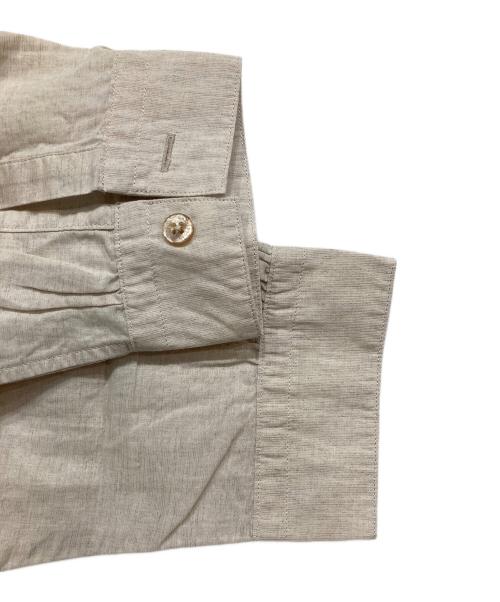 MACKINTOSH（マッキントッシュ）MACKINTOSH (マッキントッシュ) 綿麻スラブ 無地 バンドカラーシャツ ベージュ サイズ:Mの古着・服飾アイテム