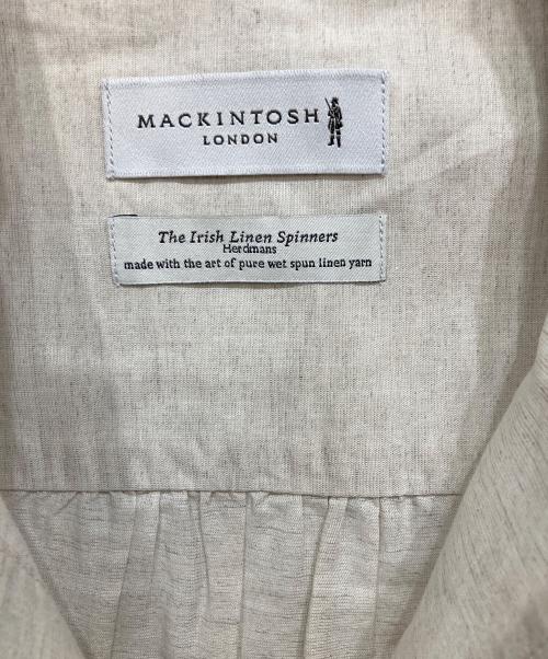 MACKINTOSH（マッキントッシュ）MACKINTOSH (マッキントッシュ) 綿麻スラブ 無地 バンドカラーシャツ ベージュ サイズ:Mの古着・服飾アイテム