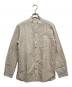 MACKINTOSH（マッキントッシュ）の古着「綿麻スラブ 無地 バンドカラーシャツ」｜ベージュ