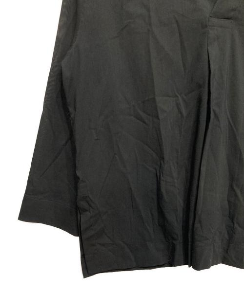 ISSEY MIYAKE（イッセイミヤケ）ISSEY MIYAKE (イッセイミヤケ) シアー スキッパーシャツ ブラック サイズ:2の古着・服飾アイテム