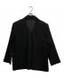 ISSEY MIYAKE (イッセイミヤケ) シアー スキッパーシャツ ブラック サイズ:2：20000円