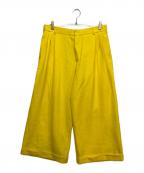WalterBeirendonokウォルター・ヴァン・ベイレンドンク）の古着「スーパー ワイドパンツ」｜イエロー