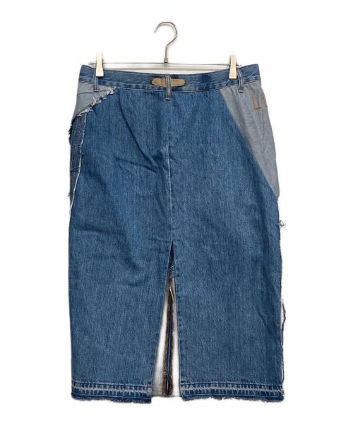 Litkovskaya（リトコフスカヤ）Litkovskaya (リトコフスカヤ) 再構築 デニムスカート インディゴ サイズ:44の古着・服飾アイテム