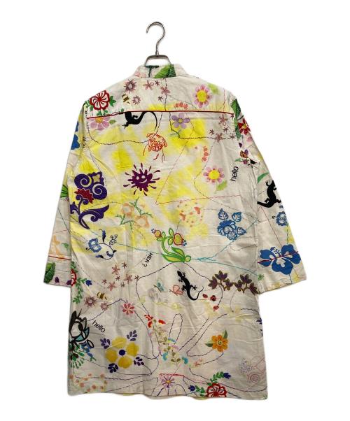 NOZOMI ISHIGURO tambourine（ノゾミイシグロ タンバリン）NOZOMI ISHIGURO tambourine (ノゾミイシグロ タンバリン) プリント ワンピース ホワイト サイズ:FREEの古着・服飾アイテム