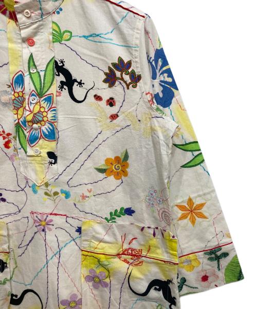 NOZOMI ISHIGURO tambourine（ノゾミイシグロ タンバリン）NOZOMI ISHIGURO tambourine (ノゾミイシグロ タンバリン) プリント ワンピース ホワイト サイズ:FREEの古着・服飾アイテム