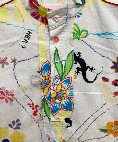 NOZOMI ISHIGURO tambourine（ノゾミイシグロ タンバリン）NOZOMI ISHIGURO tambourine (ノゾミイシグロ タンバリン) プリント ワンピース ホワイト サイズ:FREEの古着・服飾アイテム