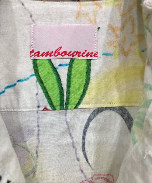 NOZOMI ISHIGURO tambourine（ノゾミイシグロ タンバリン）NOZOMI ISHIGURO tambourine (ノゾミイシグロ タンバリン) プリント ワンピース ホワイト サイズ:FREEの古着・服飾アイテム