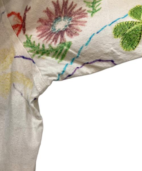 NOZOMI ISHIGURO tambourine（ノゾミイシグロ タンバリン）NOZOMI ISHIGURO tambourine (ノゾミイシグロ タンバリン) プリント ワンピース ホワイト サイズ:FREEの古着・服飾アイテム