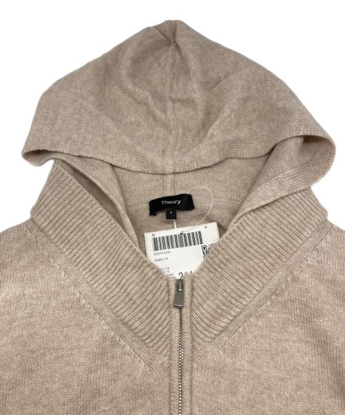 theory（セオリー）theory (セオリー) ウール カシミヤ ニット パーカー ベージュ サイズ:Sの古着・服飾アイテム