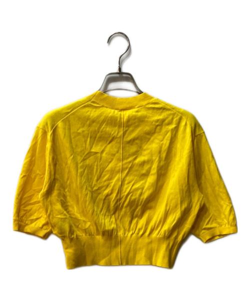 ENFOLD（エンフォルド）ENFOLD (エンフォルド) ショートニット イエロー サイズ:38 未使用品の古着・服飾アイテム