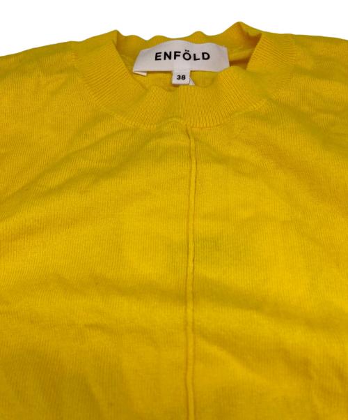 ENFOLD（エンフォルド）ENFOLD (エンフォルド) ショートニット イエロー サイズ:38 未使用品の古着・服飾アイテム