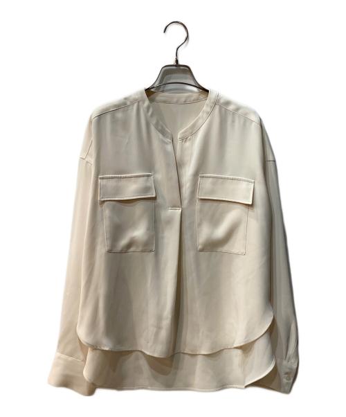 Noble（ノーブル）Noble (ノーブル) ワークディティールドレープシャツ ベージュ サイズ:FREEの古着・服飾アイテム