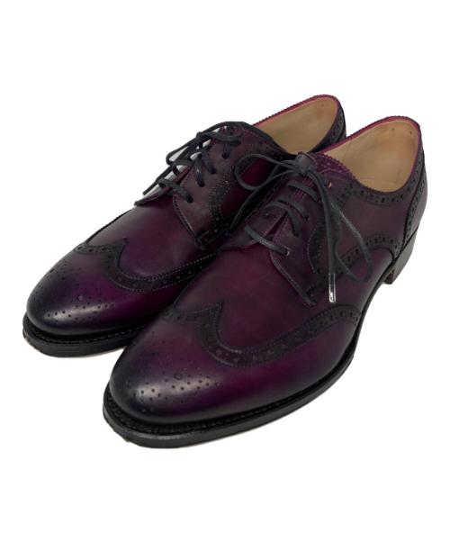 FUGASHIN（フウガシン）FUGASHIN (フウガシン) ウィングチップ シューズ パープル サイズ:39の古着・服飾アイテム