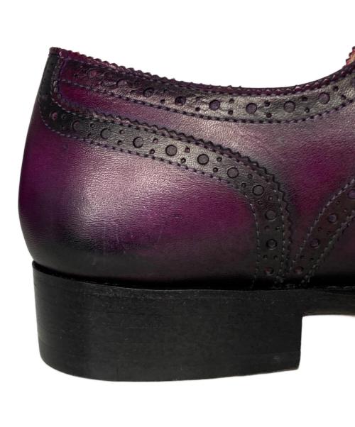 FUGASHIN（フウガシン）FUGASHIN (フウガシン) ウィングチップ シューズ パープル サイズ:39の古着・服飾アイテム