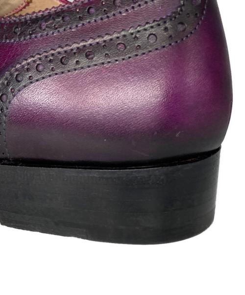 FUGASHIN（フウガシン）FUGASHIN (フウガシン) ウィングチップ シューズ パープル サイズ:39の古着・服飾アイテム