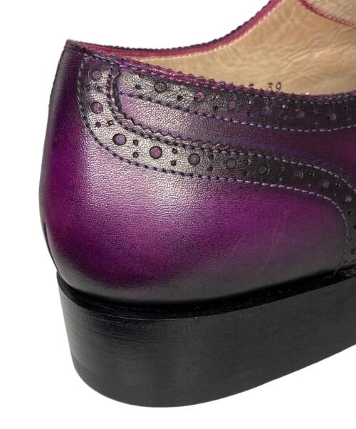 FUGASHIN（フウガシン）FUGASHIN (フウガシン) ウィングチップ シューズ パープル サイズ:39の古着・服飾アイテム