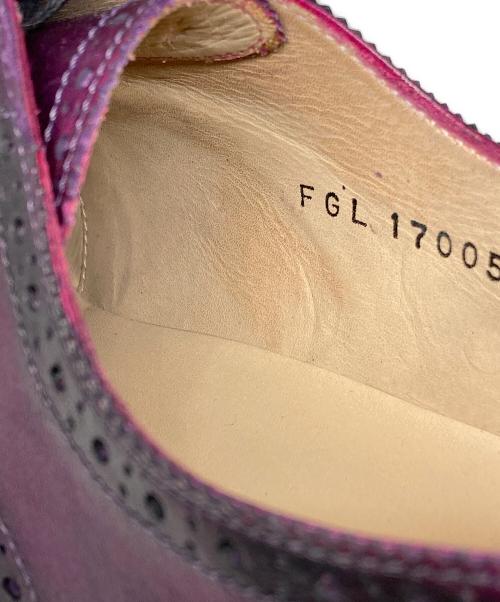 FUGASHIN（フウガシン）FUGASHIN (フウガシン) ウィングチップ シューズ パープル サイズ:39の古着・服飾アイテム