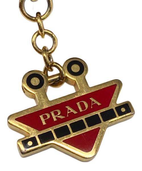 PRADA（プラダ）PRADA (プラダ) サフィアーノ 2つ折り財布 ブラック×レッド サイズ:サイズ詳細参照の古着・服飾アイテム