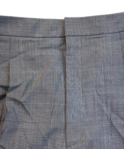 L'EQUIPE（レキップ）L'EQUIPE (レキップ) ストレッチグレンチェック ワイドパンツ グレー サイズ:38の古着・服飾アイテム