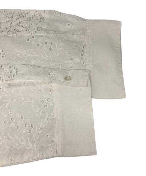 JOURNAL STANDARD relume（ジャーナルスタンダード レリューム）JOURNAL STANDARD relume (ジャーナルスタンダード レリューム) パッチ ワークレース ショート シャツ ホワイト サイズ:FREE 未使用品の古着・服飾アイテム