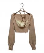 AND MARYアンドマリー）の古着「Mew frill tops」｜ベージュ