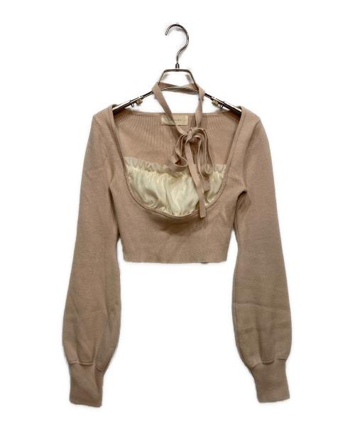 AND MARY（アンドマリー）AND MARY (アンドマリー) Mew frill tops ベージュ サイズ:Fの古着・服飾アイテム