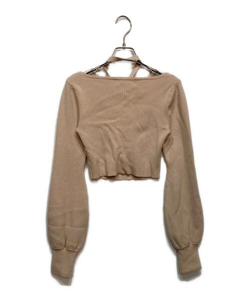 AND MARY（アンドマリー）AND MARY (アンドマリー) Mew frill tops ベージュ サイズ:Fの古着・服飾アイテム